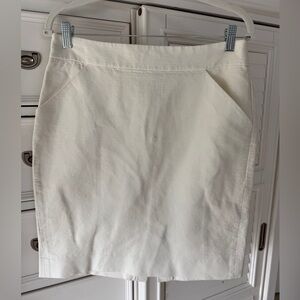 J. Crew Cream Pencil Skirt